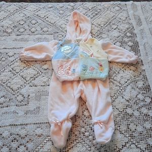 Vintage Girls 2 piece coat and pants Size 3 to 6 months